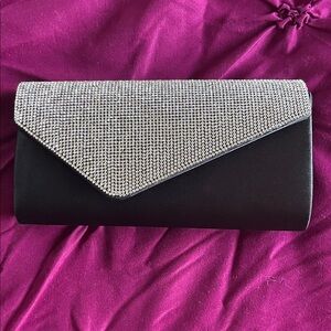 Black Rhinestone Clutch